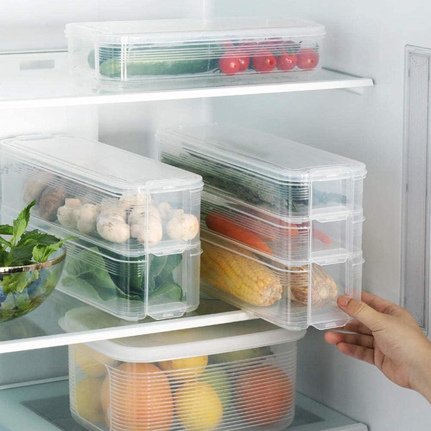 3 Layer Fridge Storage Boxes